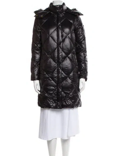 Pre-owned Donna Karan Trench Coat In Black
