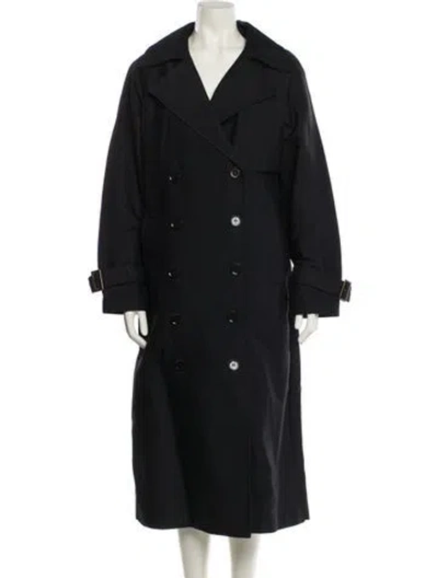 Pre-owned Donna Karan Trench Coat In Black
