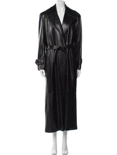 Pre-owned Donna Karan Trench Coat In Black