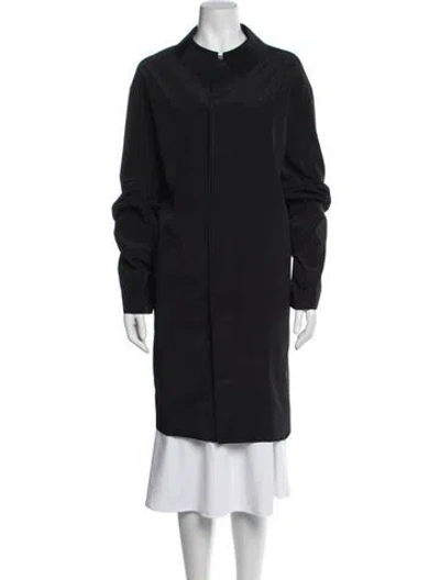 Pre-owned Donna Karan Trench Coat In Black