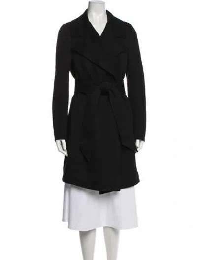 Pre-owned Donna Karan Trench Coat In Black