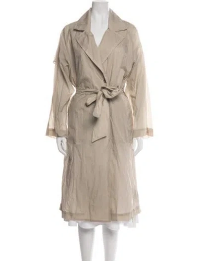 Pre-owned Donna Karan Trench Coat In Brown