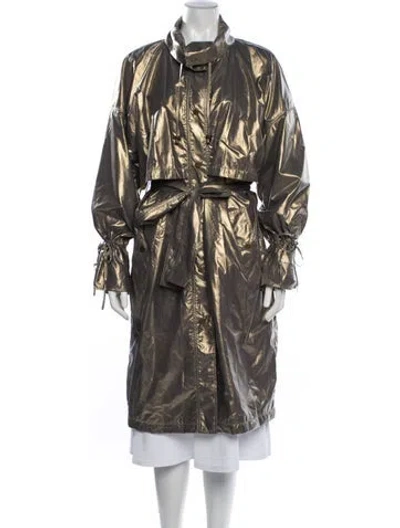 Pre-owned Donna Karan Trench Coat In Gold