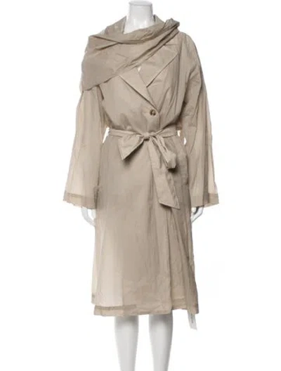 Pre-owned Donna Karan Trench Coat In Neutrals