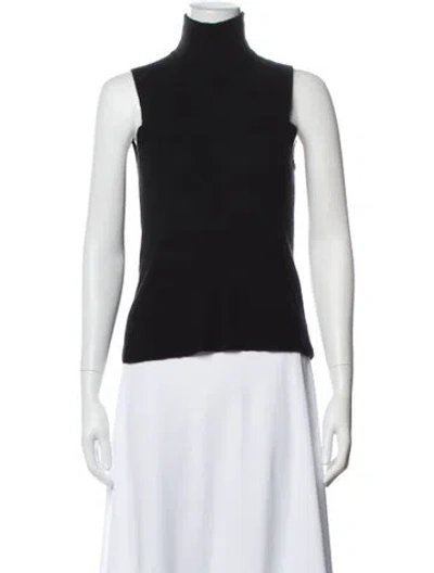 Pre-owned Donna Karan Turtleneck Sweater In Black