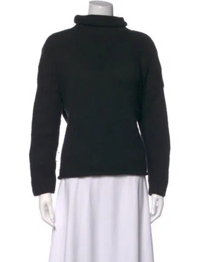 Pre-owned Donna Karan Turtleneck Sweater In Black