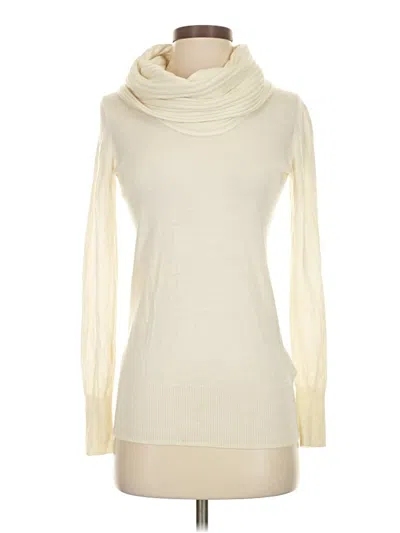 Pre-owned Donna Karan Turtleneck Sweater In Ivory
