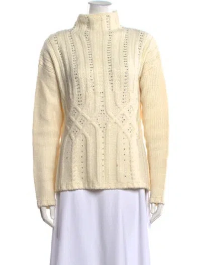 Pre-owned Donna Karan Turtleneck Sweater In Neutrals