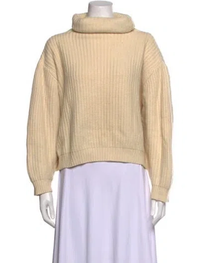 Pre-owned Donna Karan Turtleneck Sweater In Neutrals