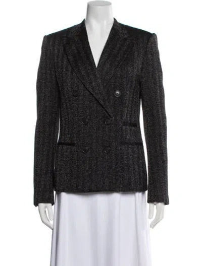 Pre-owned Donna Karan Tweed Pattern Blazer In Multi