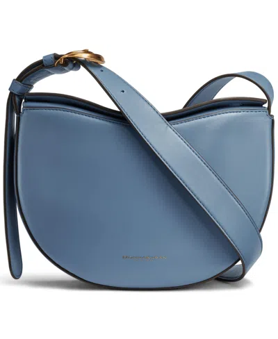 DONNA KARAN VALLEY STREAM LEATHER BUCKLE CROSSBODY WITH ADJUSTABLE STRAP