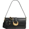 Donna Karan Valley Stream Buckle Shoulder In Black/gold