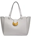 Donna Karan Valley Stream Small Buckle Tote In Brilliant White