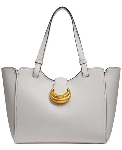 Donna Karan Valley Stream Small Buckle Tote In Brilliant White