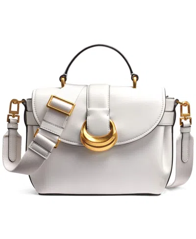 Donna Karan Valley Stream Small Leather Satchel In Brillant White