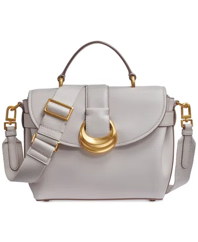 Donna Karan Valley Stream Small Leather Satchel In Sand
