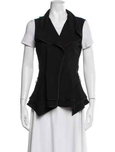 Pre-owned Donna Karan Vest In Black