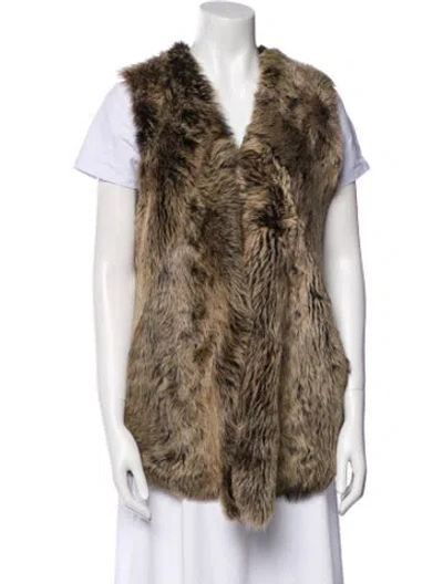 Pre-owned Donna Karan Vest In Neutral