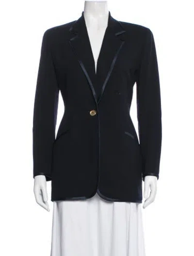 Pre-owned Donna Karan Vintage 1980's Blazer In Blue