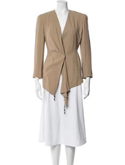 Pre-owned Donna Karan Vintage 1980's Jacket In Neutral