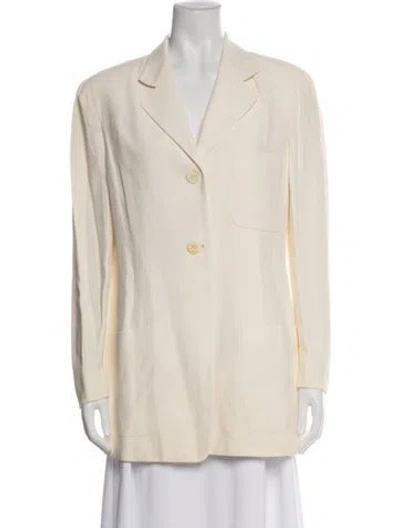 Pre-owned Donna Karan Vintage 1990's Blazer In Neutral