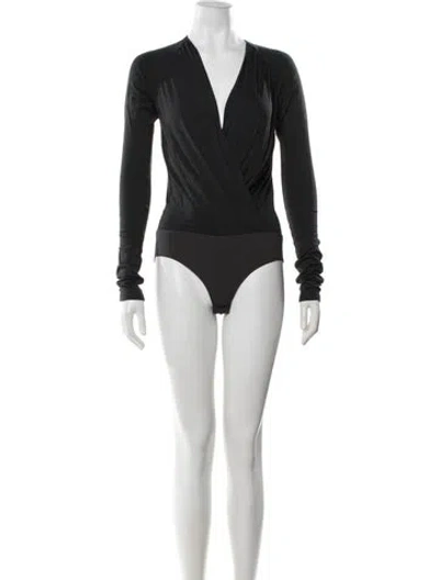 Pre-owned Donna Karan Vintage 1990's Bodysuit In Black