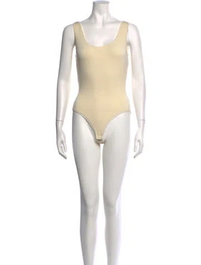 Pre-owned Donna Karan Vintage 1990's Bodysuit W/ Tags In Neutrals