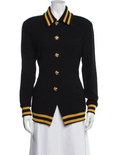 Pre-owned Donna Karan Vintage 1990's Bomber Jacket In Black
