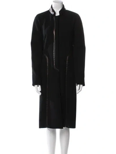 Pre-owned Donna Karan Vintage 1990's Coat In Black