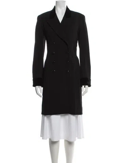 Pre-owned Donna Karan Vintage 1990's Coat In Black