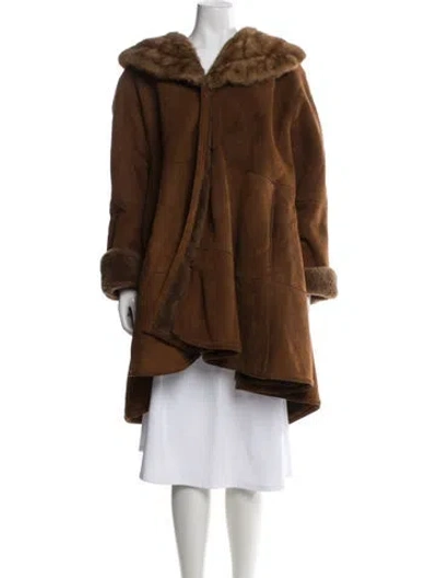 Pre-owned Donna Karan Vintage 1990's Coat In Brown