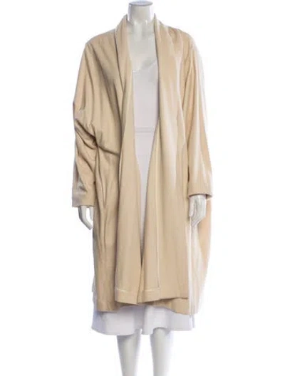 Pre-owned Donna Karan Vintage 1990's Coat In Neutral