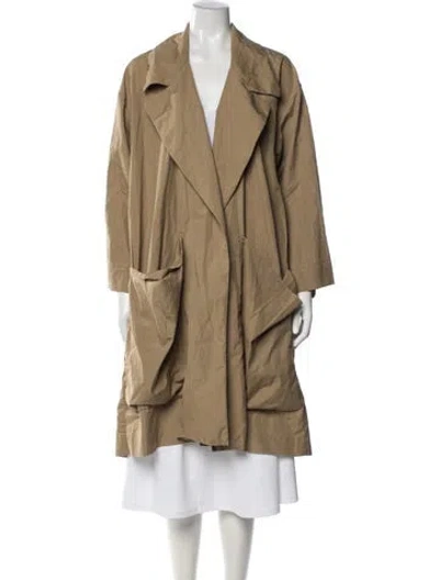 Pre-owned Donna Karan Vintage 1990's Coat In Neutral