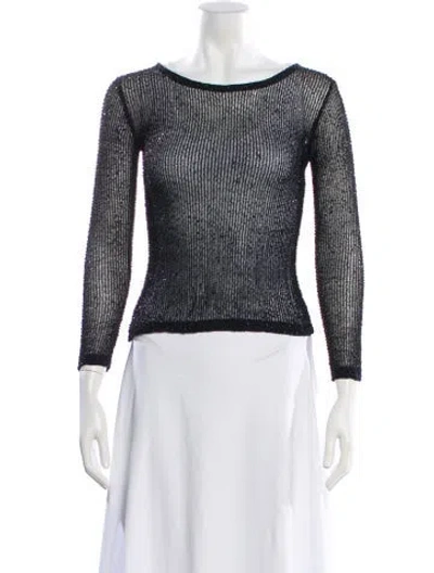 Pre-owned Donna Karan Vintage 1990's Top In Blue