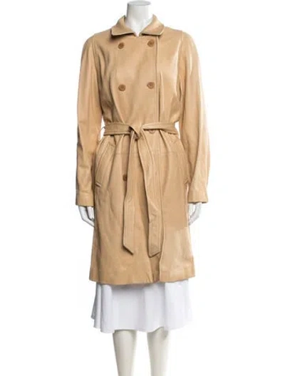 Pre-owned Donna Karan Vintage 1990's Trench Coat In Brown