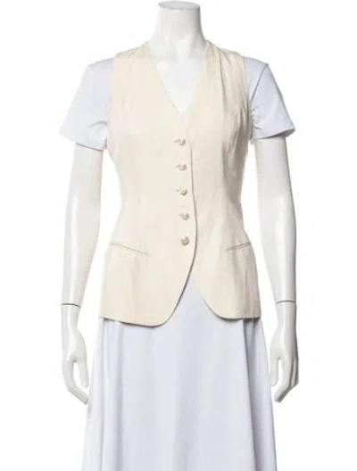 Pre-owned Donna Karan Vintage 1990's Vest In Neutrals