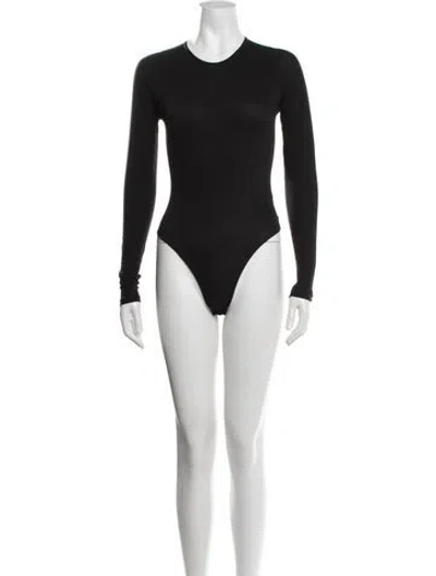 Pre-owned Donna Karan Vintage 2000's Bodysuit In Black