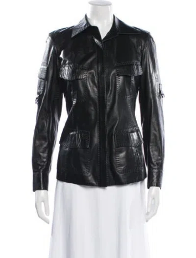 Pre-owned Donna Karan Vintage 2000's Utility Jacket In Black