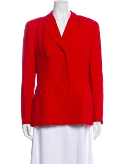 Pre-owned Donna Karan Vintage Blazer In Red