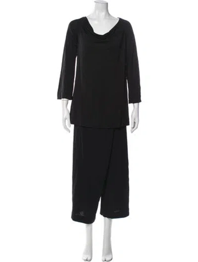 Pre-owned Donna Karan Vintage Dress Set In Black