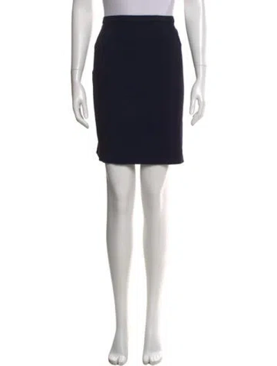 Pre-owned Donna Karan Vintage Knee-length Skirt In Black