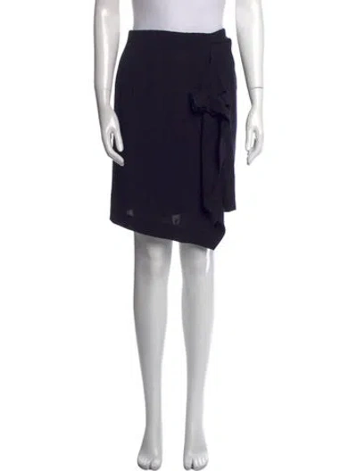 Pre-owned Donna Karan Vintage Knee-length Skirt In Black