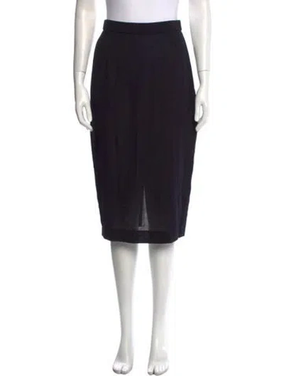 Pre-owned Donna Karan Vintage Knee-length Skirt In Black