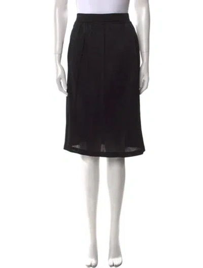 Pre-owned Donna Karan Vintage Knee-length Skirt In Black
