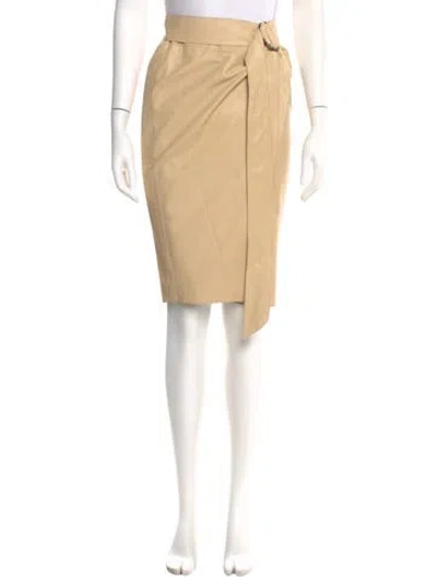 Pre-owned Donna Karan Vintage Knee-length Skirt In Neutral