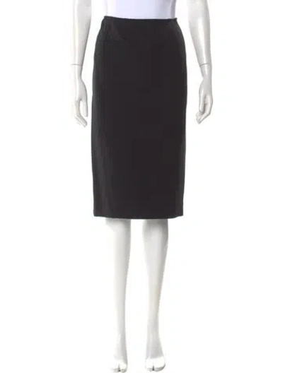 Pre-owned Donna Karan Vintage Knee-length Skirt W/ Tags In Black
