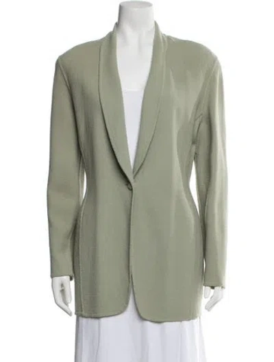 Pre-owned Donna Karan Vintage Late 1980's - Early 1990's Blazer In Green
