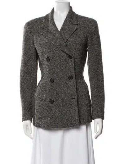 Pre-owned Donna Karan Vintage Late 1980's - Early 1990's Blazer In Grey