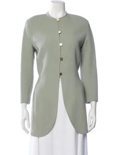 Pre-owned Donna Karan Vintage Late 1980's - Early 1990's Jacket In Green