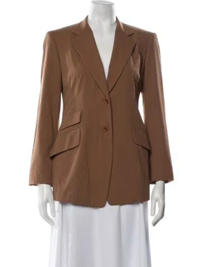 Pre-owned Donna Karan Vintage Late 1990's - Early 2000's Blazer In Brown